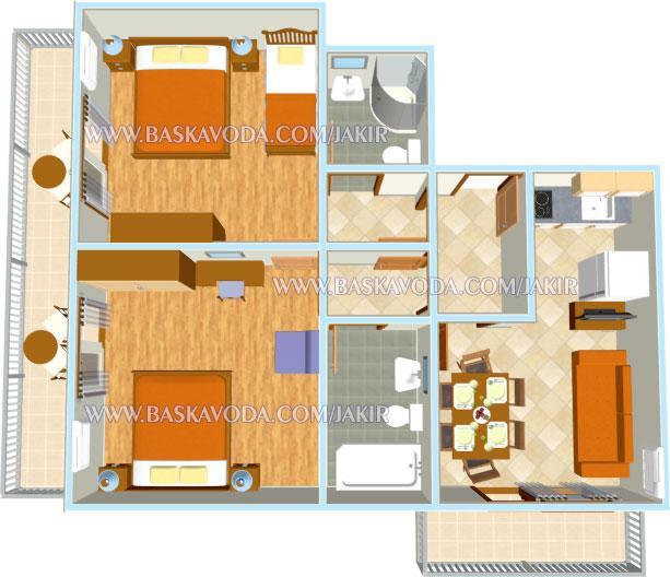 Apartman Jakir Baška Voda Exteriör bild